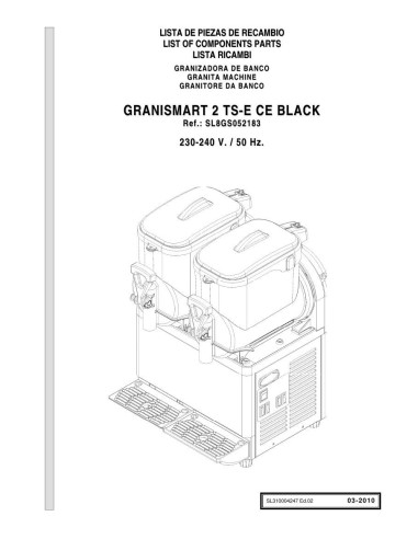 Pièces détachées GBG GRANISMART 2 TSE CE Annee 03-2010 