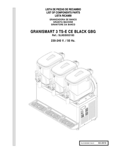 Pièces détachées GBG GRANISMART 3 TSE CE Annee 02-2010 