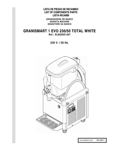 Pièces détachées GBG GRANISNMART EVO 1 Annee 04-2011 