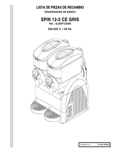 Pièces détachées GBG SPIN 12-2 CE Annee 06-2009 