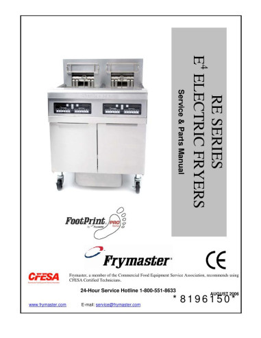 Pièces détachées FRYMASTER RE14 Annee 2006 