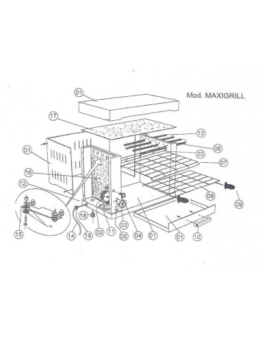 Pièces détachées FB FABA MAXI-GRILL Annee 2006 