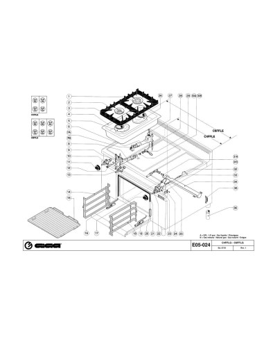 Pièces détachées GIGA C4FFLG Annee 07-2001 