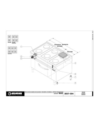 Pièces détachées GIGA SK6PQFCE Annee 01-2005 