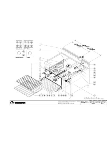 Pièces détachées GIGA C4FFG Annee 09-2001 