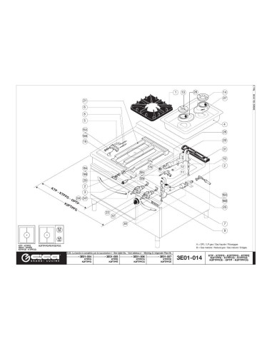 Pièces détachées GIGA K2FTPFCG Annee 01-2005 