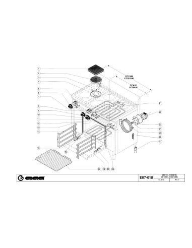 Pièces détachées GIGA CCQ120E Annee 07-2001 