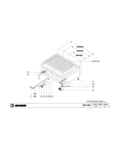 Pièces détachées GIGA SKB40G Annee 07-2001 