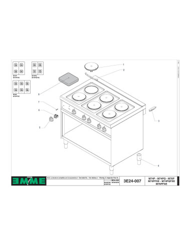 Pièces détachées GIGA M74PFXE Annee 01-2007 