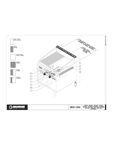 Pièces détachées GIGA OPFT4ER Annee 01-2005 