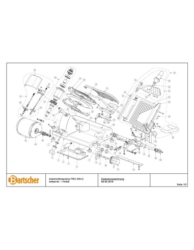 Pièces détachées pour Trancheuse PRO 250-G marque Bartsher 