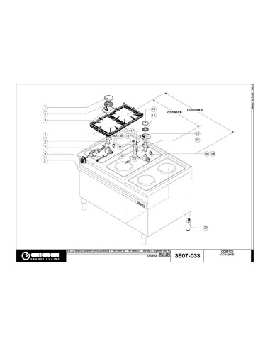 Pièces détachées GIGA CCG120CE Annee 01-2005 