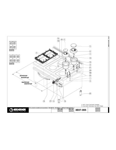 Pièces détachées GIGA SK4FZFCGP Annee 01-2005 