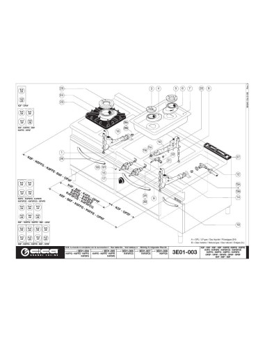 Pièces détachées GIGA K6FFGA Annee 01-2005 