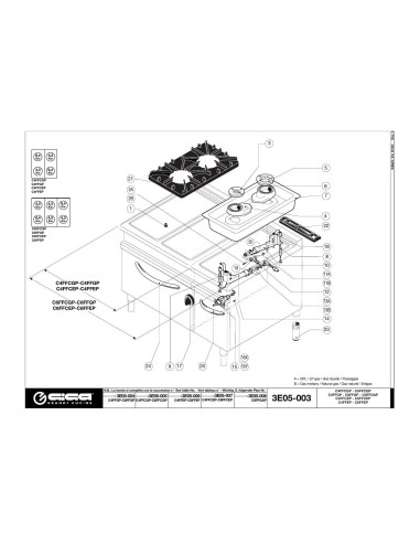 Pièces détachées GIGA C6FFEP Annee 01-2005 