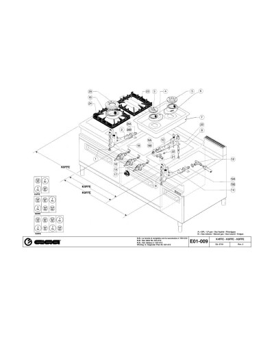 Pièces détachées GIGA K8FFE Annee 07-2001 