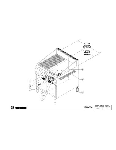 Pièces détachées GIGA KFTE4R Annee 07-2001 