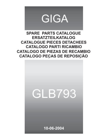 Pièces détachées GIGA GLB793 Annee 06-2004 