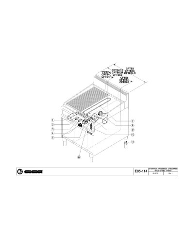 Pièces détachées GIGA CFTE8C Annee 07-2001 