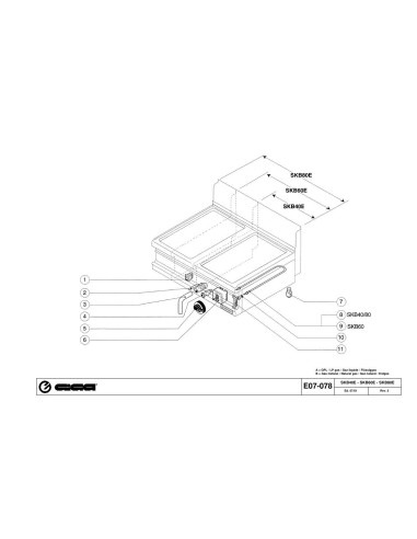 Pièces détachées GIGA SKB80E Annee 07-2001 