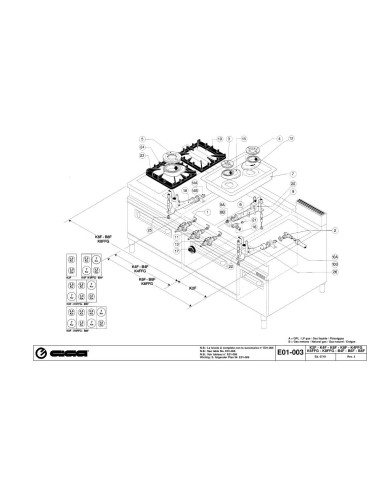 Pièces détachées GIGA B4F Annee 07-2001 