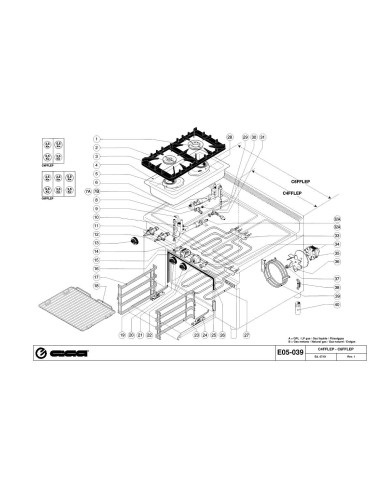 Pièces détachées GIGA C6FFLEP Annee 07-2001 