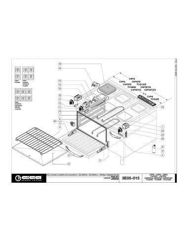 Pièces détachées GIGA TCQ80E Annee 01-2005 