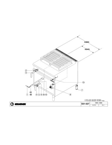 Pièces détachées GIGA KB8G Annee 07-2001 