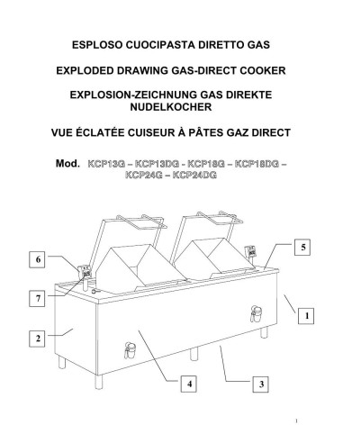 Pièces détachées GIGA KCP18DG Annee 0 