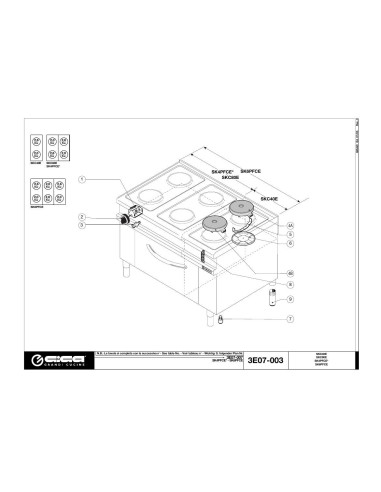 Pièces détachées GIGA SKC80E Annee 01-2005 