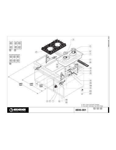 Pièces détachées GIGA C6FP Annee 01-2005 