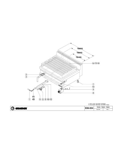 Pièces détachées GIGA TB80G Annee 07-2001 