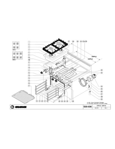 Pièces détachées GIGA C6FFLE Annee 07-2001 