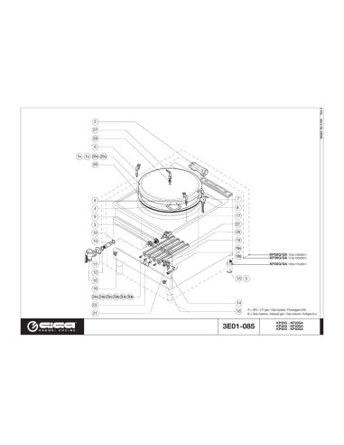 Pièces détachées GIGA KP20G Annee 01-2005 