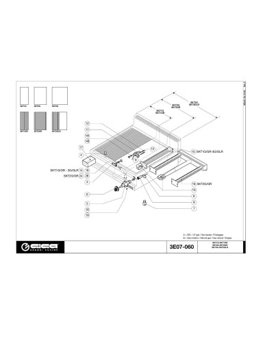 Pièces détachées GIGA SKT3GLR Annee 01-2005 