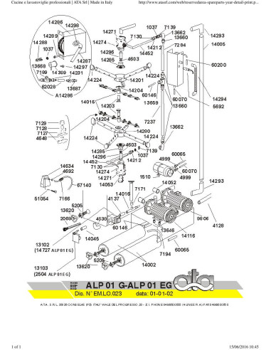 Pièces détachées ATA ALP01EG Annee 2002 