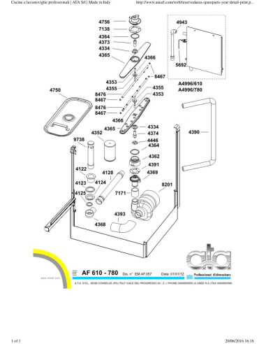 Pièces détachées ATA AF610 Annee 2012 