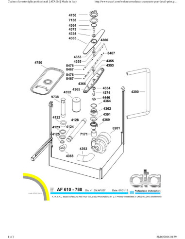 Pièces détachées ATA AF610 Annee 2014 