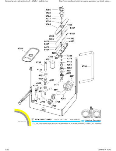 Pièces détachées ATA AF610PS Annee 2014 