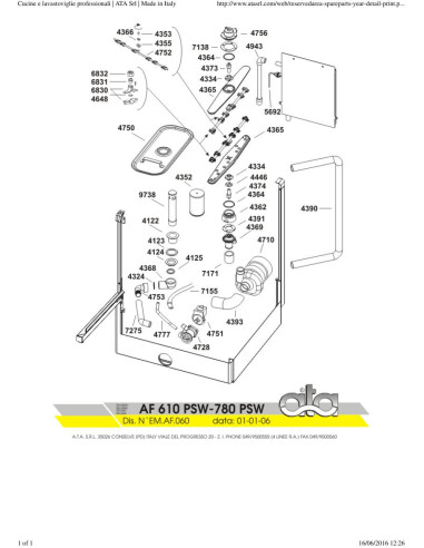 Pièces détachées ATA AF610PSW Annee 2006 