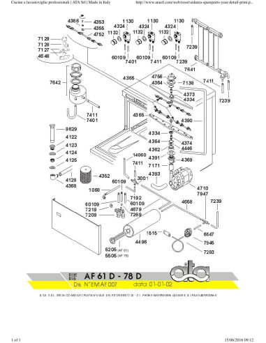 Pièces détachées ATA AF61D Annee 2002 