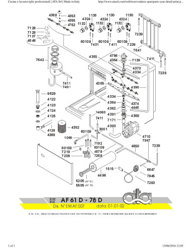 Pièces détachées ATA AF61D Annee 2003 