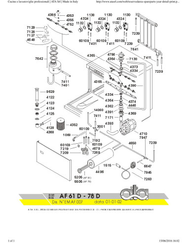 Pièces détachées ATA AF61D Annee 2004 