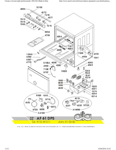 Pièces détachées ATA AF61DPS Annee 2001 