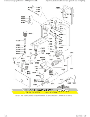 Pièces détachées ATA AF78EWP Annee 2006 