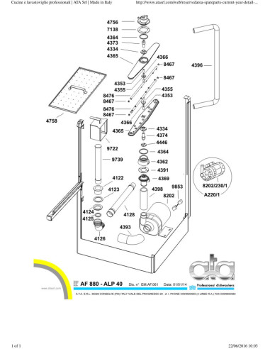 Pièces détachées ATA AF880PRP Annee 2016 