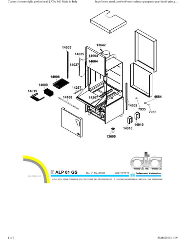 Pièces détachées ATA ALP01GS Annee 2014 