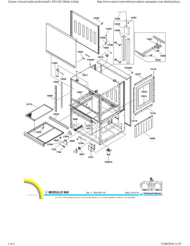 Pièces détachées ATA ATR160ED Annee 2014 