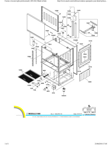 Pièces détachées ATA ATR160ED Annee 2015 