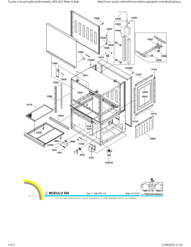 Pièces détachées ATA ATR190ED Annee 2014 